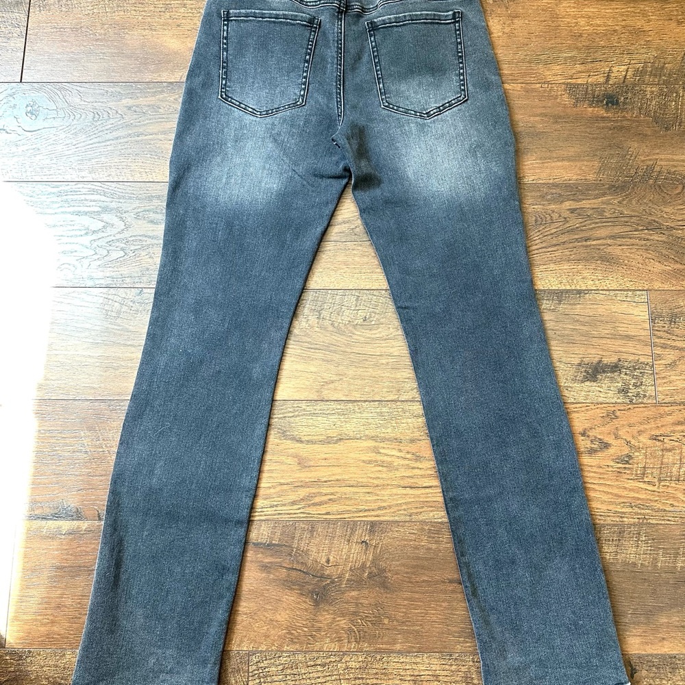 CAbi Women's Gray Cinch Straight Leg Jeans - Picture 3 of 4